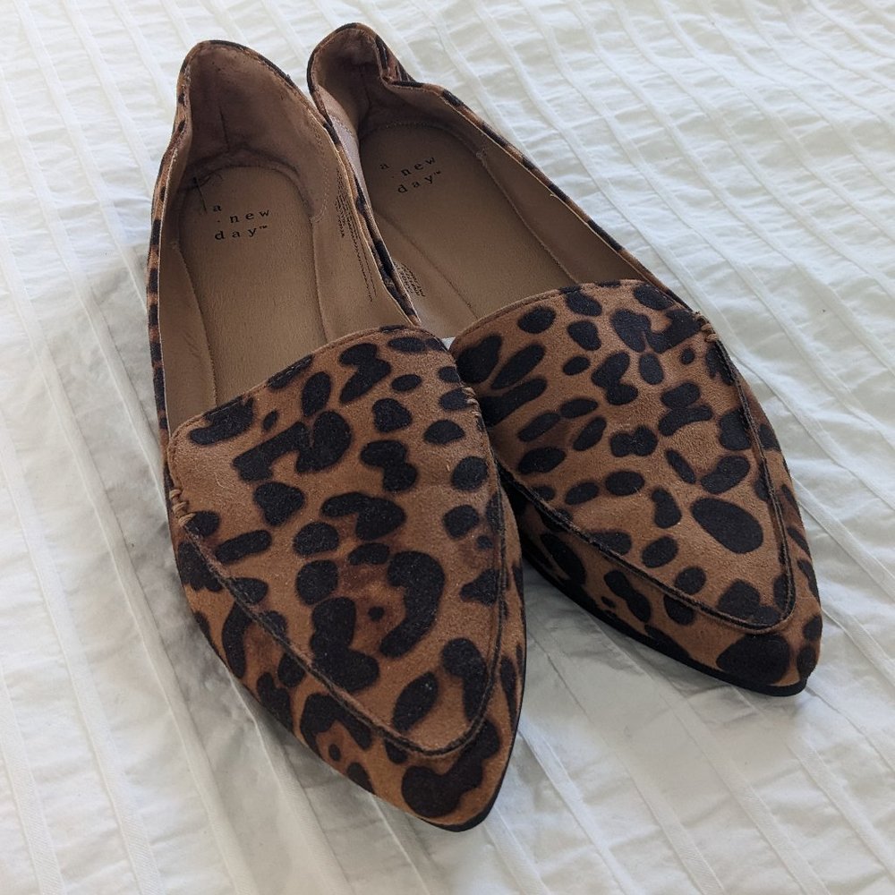A New Day Leopard Print Loafers, 9.5